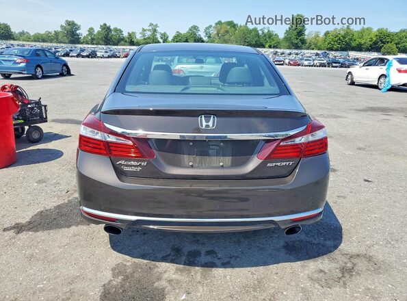 1HGCR2F52GA177933 2016 HONDA ACCORD Brown Vista trasera