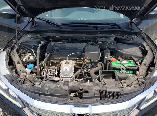 1HGCR2F52GA229030 2016 HONDA ACCORD Черный Вид задней части салона