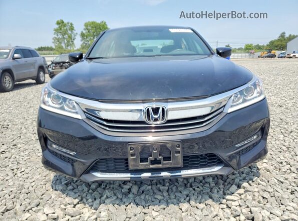 1HGCR2F52GA229030 2016 HONDA ACCORD Черный Вид спереди