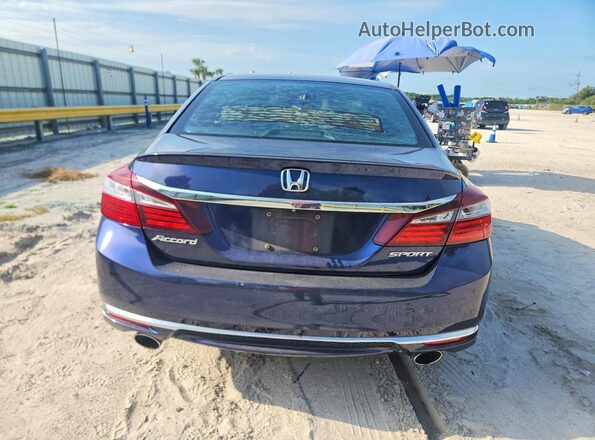 1HGCR2F52HA088879 2017 HONDA ACCORD Blue Widok z tyłu