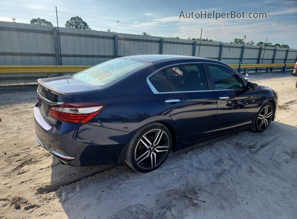 1HGCR2F52HA088879 2017 HONDA ACCORD Blue Tył prawy