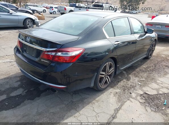 1HGCR2F52HA107432 2017 HONDA ACCORD Black Rear right