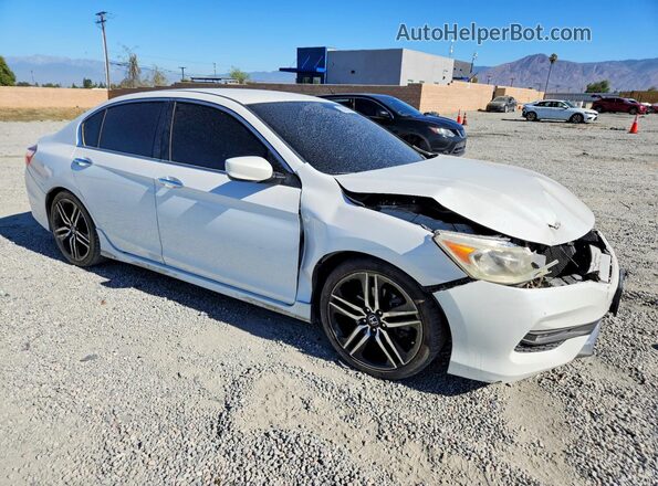 1HGCR2F52HA116423 2017 HONDA ACCORD White Передня права чверть