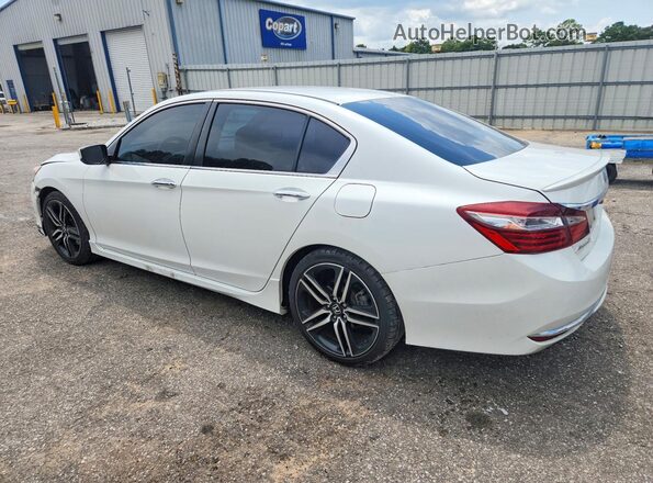 1HGCR2F52HA130712 2017 HONDA ACCORD White Rear left