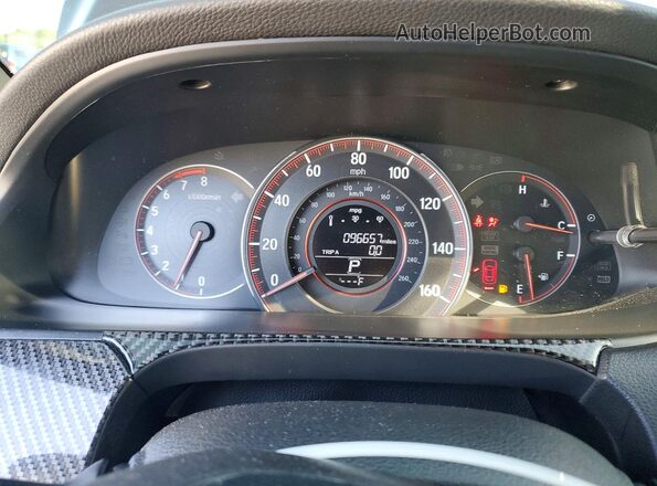 1HGCR2F52HA296874 2017 HONDA ACCORD Black Вид щитка приладів