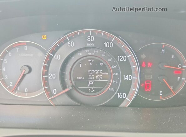 1HGCR2F53GA082118 2016 HONDA ACCORD Silver Вид щитка приладів