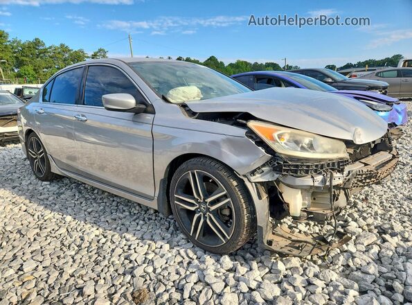 1HGCR2F53GA082118 2016 HONDA ACCORD Silver Передня права чверть