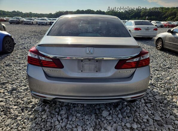 1HGCR2F53GA082118 2016 HONDA ACCORD Silver Вид ззаду