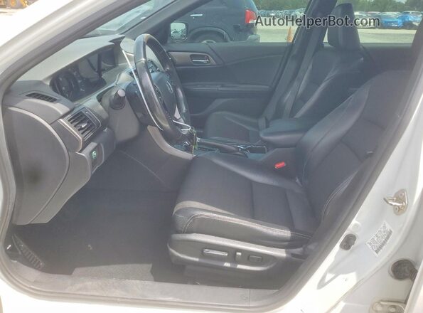 1HGCR2F53GA083172 2016 HONDA ACCORD Белый Вид салона спереди