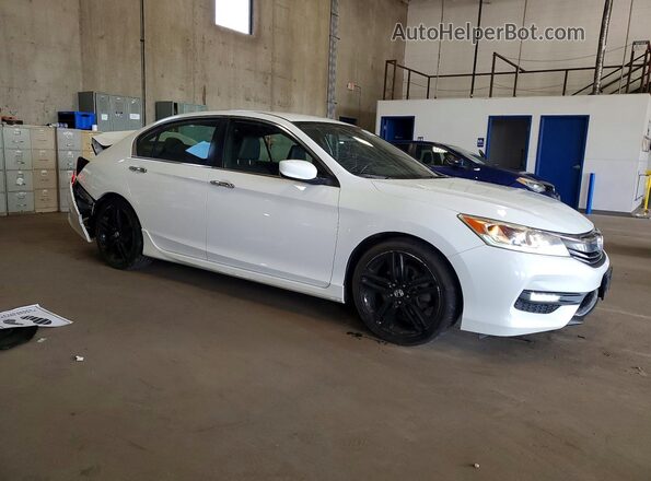 1HGCR2F53GA189346 2016 HONDA ACCORD Белый Передняя правая четверть