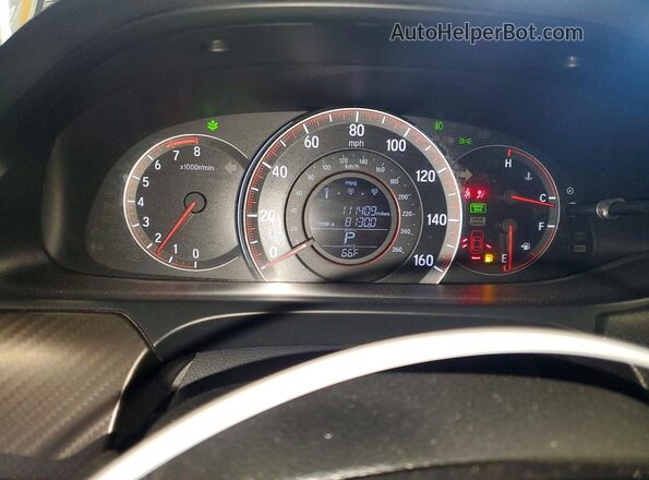 1HGCR2F53GA189346 2016 HONDA ACCORD Белый Вид щитка приборов