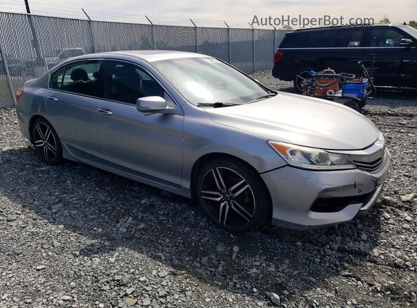 1HGCR2F53GA804204 2016 HONDA ACCORD Silver Передня права чверть