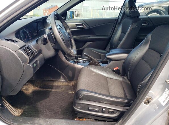 1HGCR2F53GA804204 2016 HONDA ACCORD Silver Вид салону спереду
