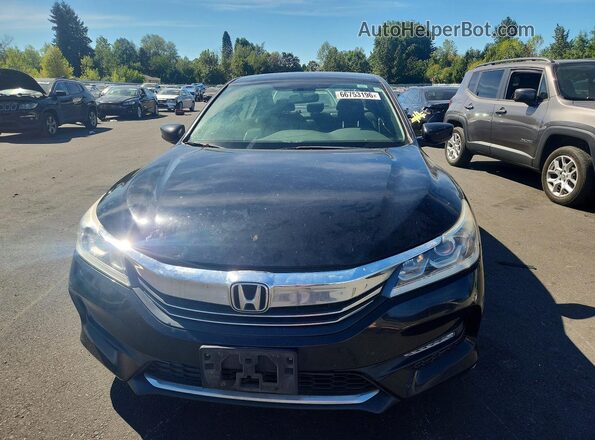 1HGCR2F53HA182625 2017 HONDA ACCORD Black Widok z przodu