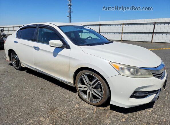 1HGCR2F53HA188926 2017 HONDA ACCORD Белый Передняя правая четверть