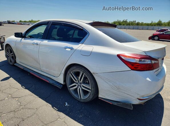 1HGCR2F53HA188926 2017 HONDA ACCORD Белый Задняя левая четверть