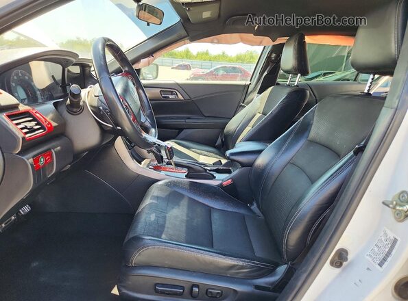 1HGCR2F53HA188926 2017 HONDA ACCORD Белый Вид салона спереди