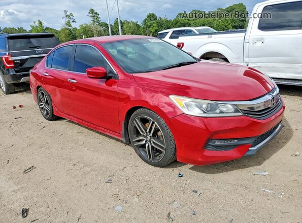 1HGCR2F53HA191552 2017 HONDA ACCORD Red Delantero derecho