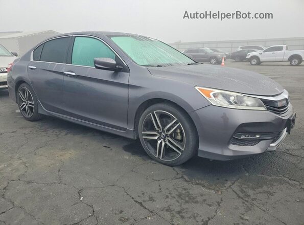 1HGCR2F53HA262880 2017 HONDA ACCORD Gray Առջևի աջ