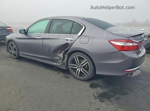 1HGCR2F53HA262880 2017 HONDA ACCORD Gray Հետևի ձախ