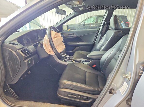 1HGCR2F53HA301581 2017 HONDA ACCORD Silver წინა სალონის ხედი