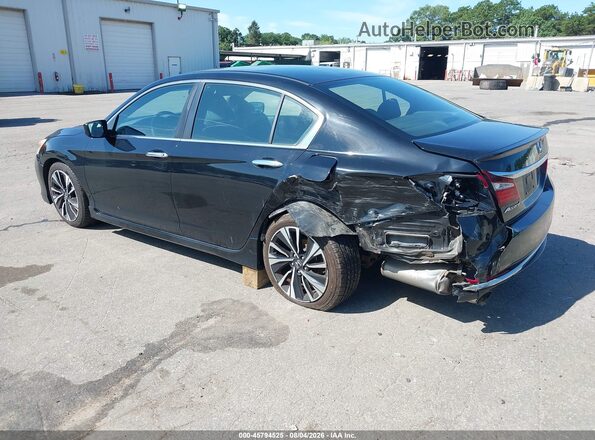 1HGCR2F54GA215839 2016 HONDA ACCORD Black Вид спереду