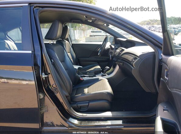 1HGCR2F54GA215839 2016 HONDA ACCORD Black Вид салону спереду
