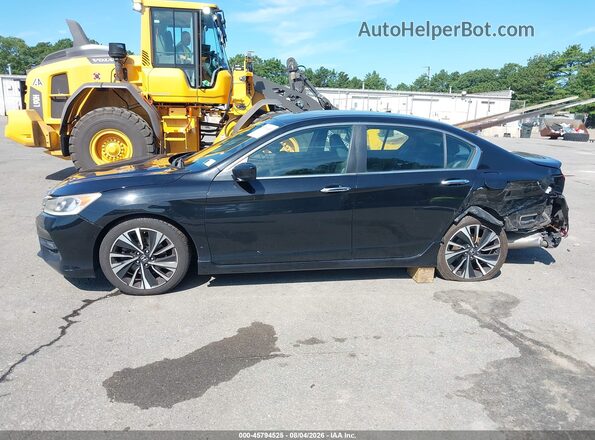 1HGCR2F54GA215839 2016 HONDA ACCORD Black Панорамний вид салону 360°