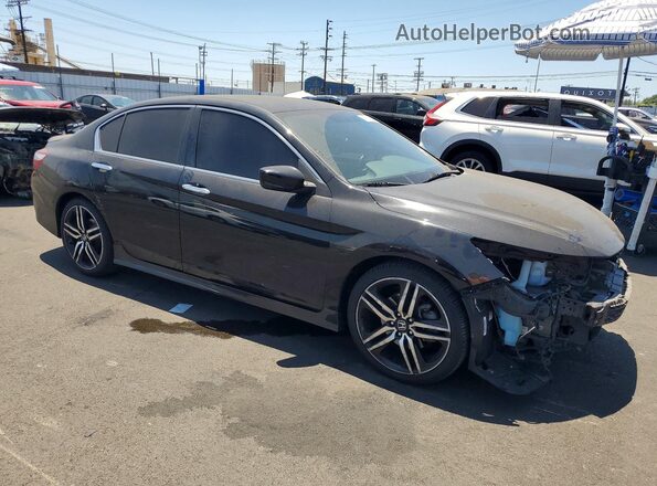 1HGCR2F54HA055463 2017 HONDA ACCORD Black წინა მარჯვენა