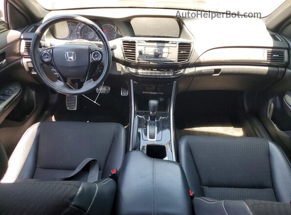 1HGCR2F54HA055463 2017 HONDA ACCORD Black წინა პანელის ხედი