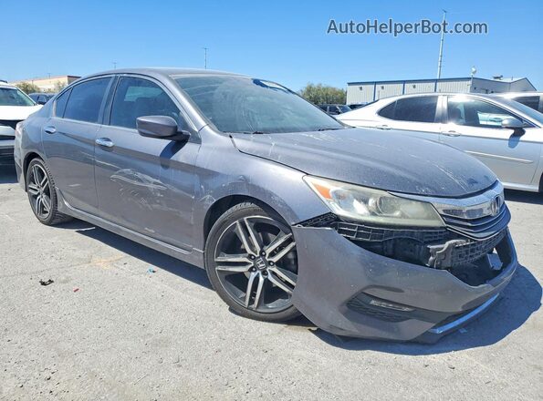 1HGCR2F54HA107769 2017 HONDA ACCORD Gray Przód prawy