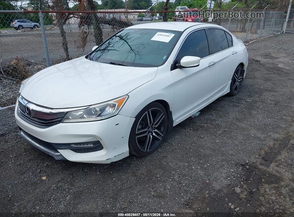 1HGCR2F54HA130730 2017 HONDA ACCORD White წინა მარცხენა ხედი სამი მეოთხედიდან