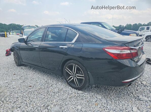 1HGCR2F54HA303663 2017 HONDA ACCORD Черный Задняя левая четверть