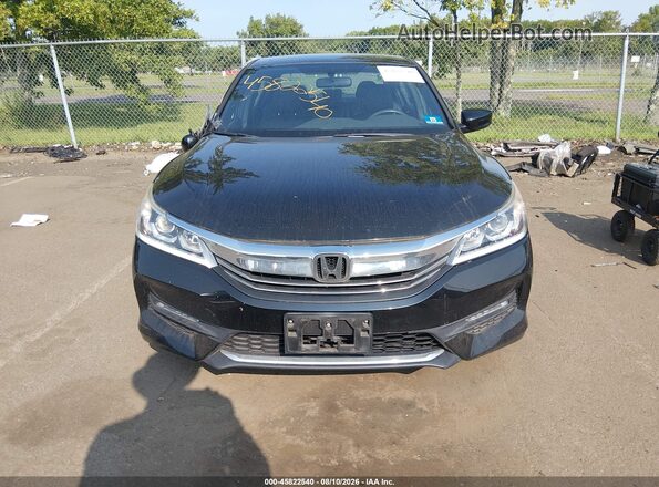 1HGCR2F55GA077793 2016 HONDA ACCORD Black Вид щитка приладів