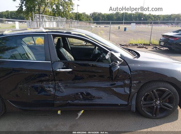 1HGCR2F55GA077793 2016 HONDA ACCORD Black Вид спереду