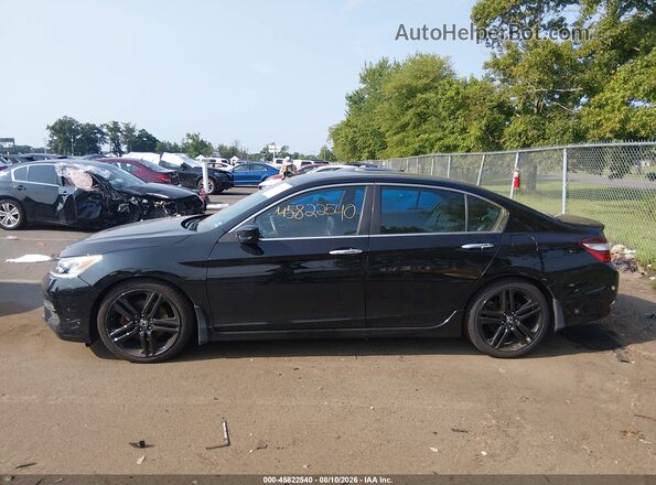 1HGCR2F55GA077793 2016 HONDA ACCORD Black Панорамний вид салону 360°