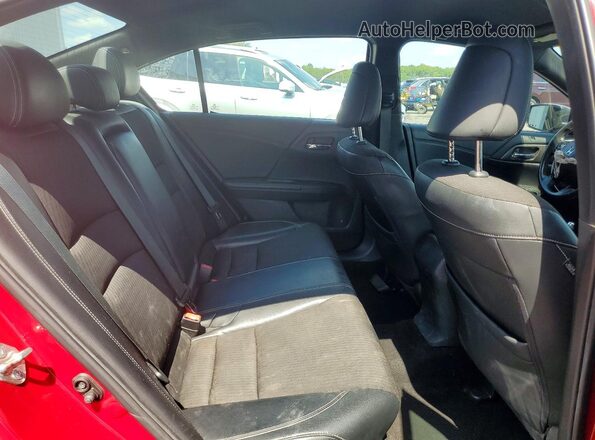 1HGCR2F55GA096893 2016 HONDA ACCORD Красный Вид задних сидений