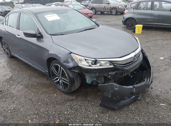 1HGCR2F55GA132632 2016 HONDA ACCORD Gray Դիմացի տեսք