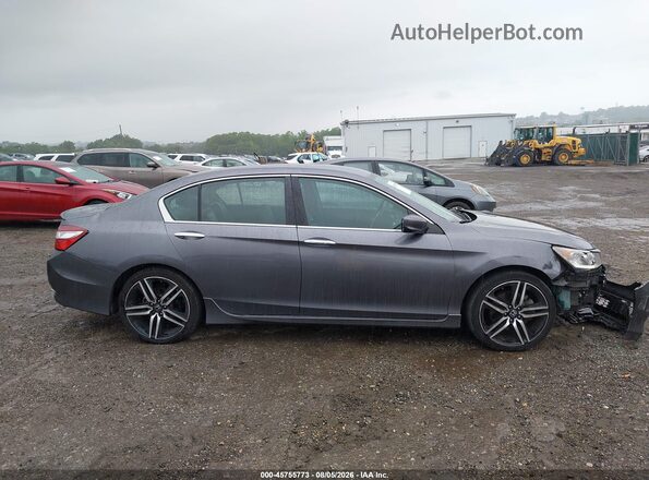 1HGCR2F55GA132632 2016 HONDA ACCORD Gray Սալոնի հետևի տեսք