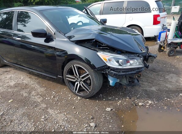 1HGCR2F55GA173035 2016 HONDA ACCORD Black 