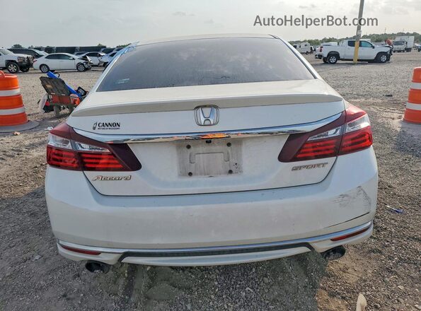 1HGCR2F55HA059246 2017 HONDA ACCORD White Rear view