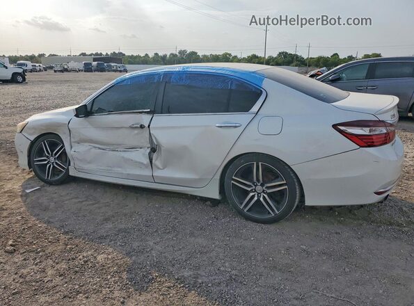 1HGCR2F55HA059246 2017 HONDA ACCORD White Rear left