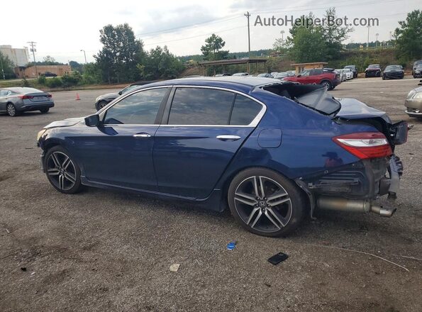 1HGCR2F55HA216290 2017 HONDA ACCORD Blue Tył lewy