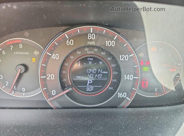 1HGCR2F55HA224907 2017 HONDA ACCORD Red ხელსაწყოთა პანელის ხედი