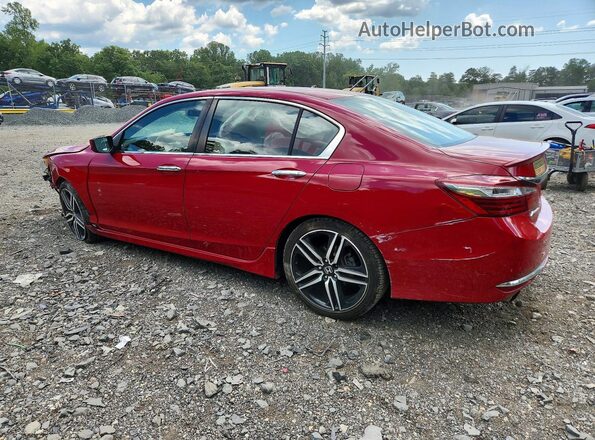 1HGCR2F55HA224907 2017 HONDA ACCORD Red უკანა მარცხენა