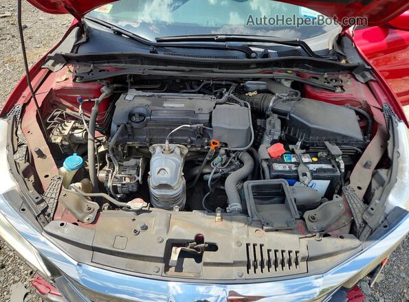 1HGCR2F55HA224907 2017 HONDA ACCORD Red უკანა სალონის ხედი