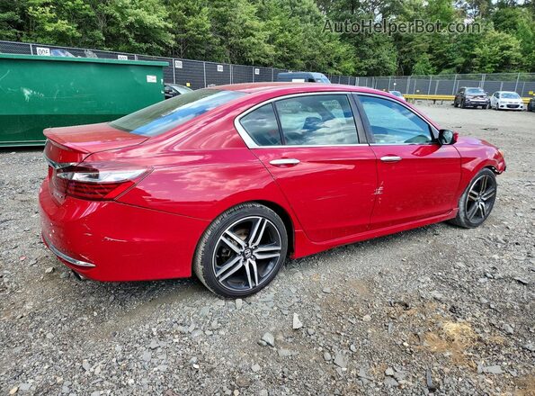 1HGCR2F55HA224907 2017 HONDA ACCORD Red უკანა მარჯვენა