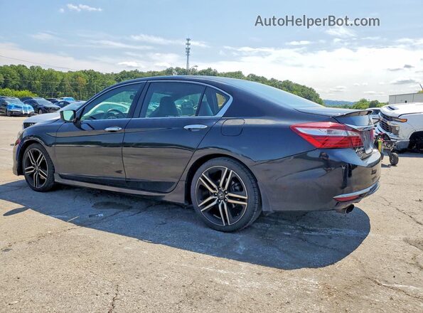 1HGCR2F55HA246972 2017 HONDA ACCORD Black Tył lewy