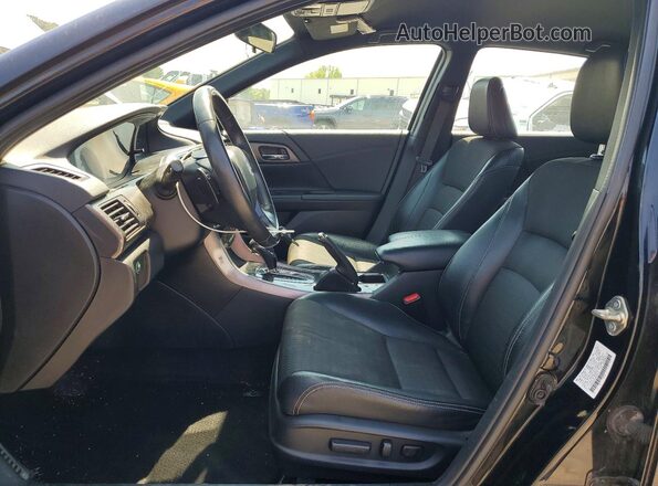 1HGCR2F55HA246972 2017 HONDA ACCORD Black Widok wnętrza z przodu