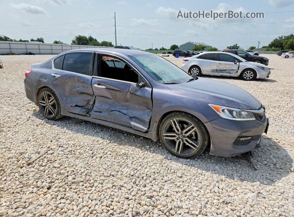 1HGCR2F56GA024150 2016 HONDA ACCORD Gray Передня права чверть